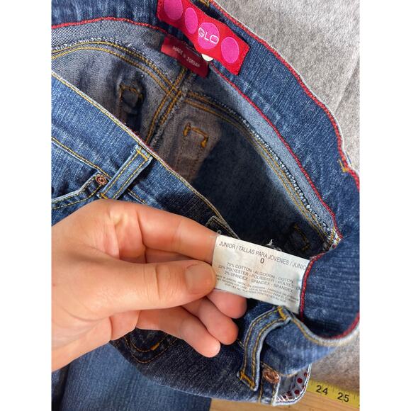 Women's Blue Flared Jeans - Picture 4 of 7